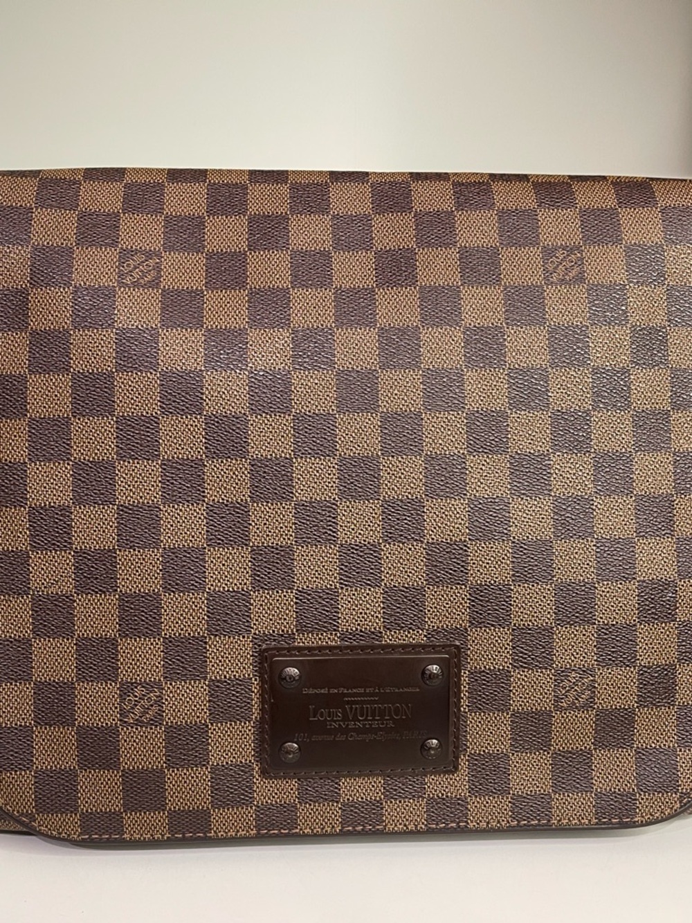 Louis Vuitton Damier Ebene Brooklyn MM Messenger Bag